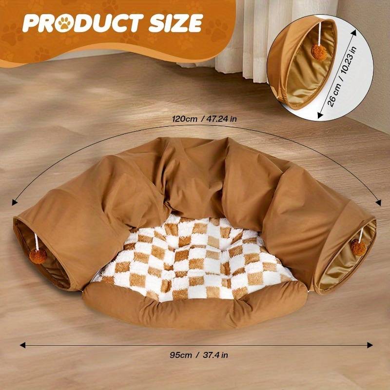 Pet Supplies Color Khaki Checkerboard Half Moon