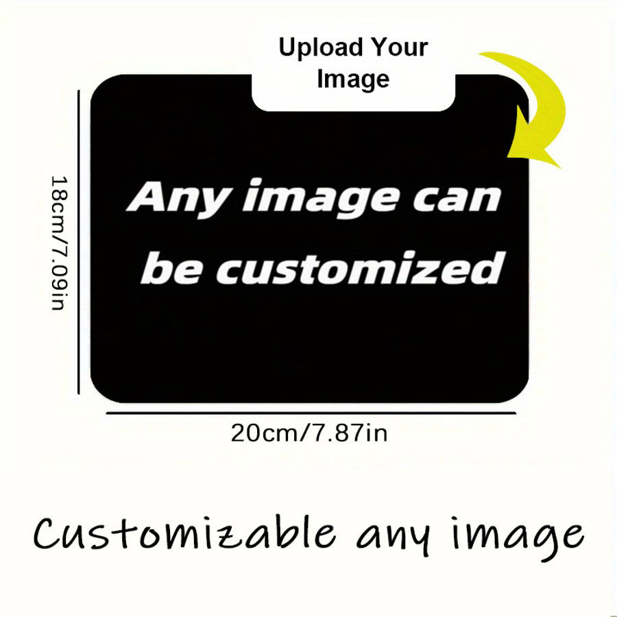 UltraSmooth EcoFriendly Custom Photo Mouse Upload Your For Pc Gamers 18X20Cm