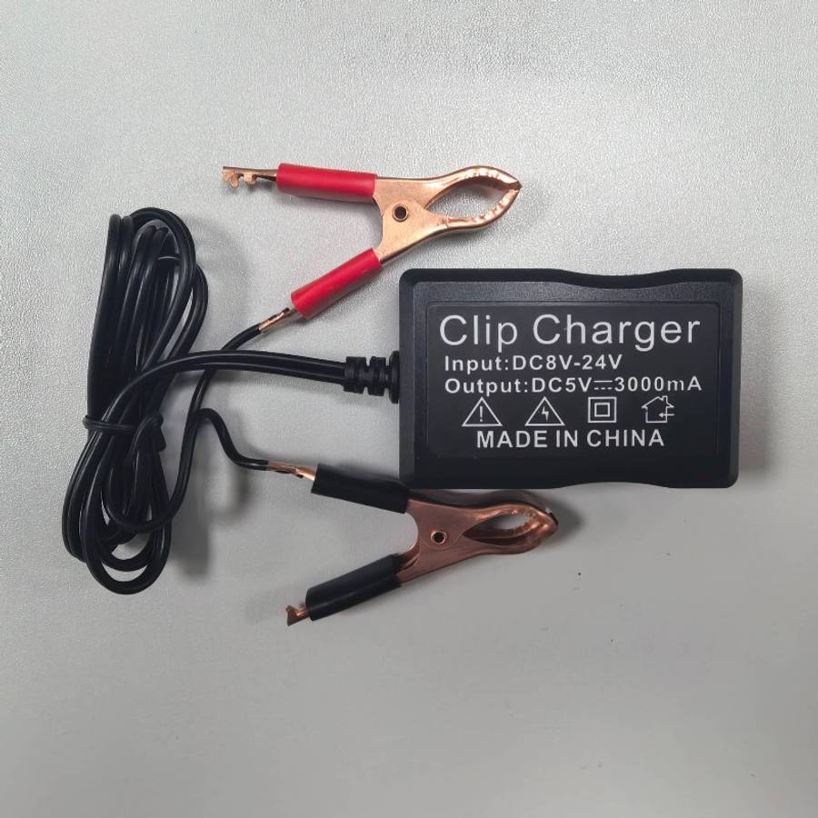 Versatile 1Pc 8V12V24V Alligator Clip Charger Battery Converter Power For Home