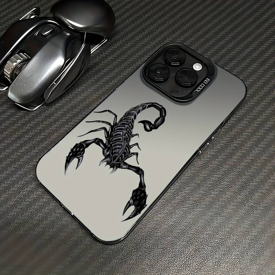 1Pc Black For iPhone X XS Toxic Tail Scorpion Phone Case