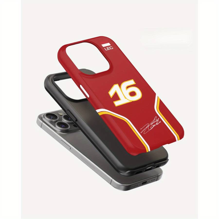 1Pc Mixed Color For iPhone 12 Pro F1 No16 Charles Leclerc Phone Case