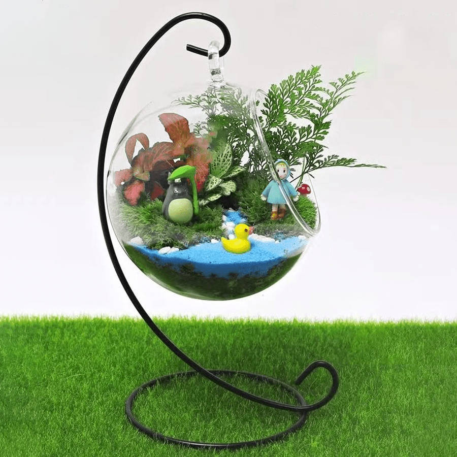Vase Size Round Bottom Hanging Bottle 13.5*13.5Cm1M Hemp Rope