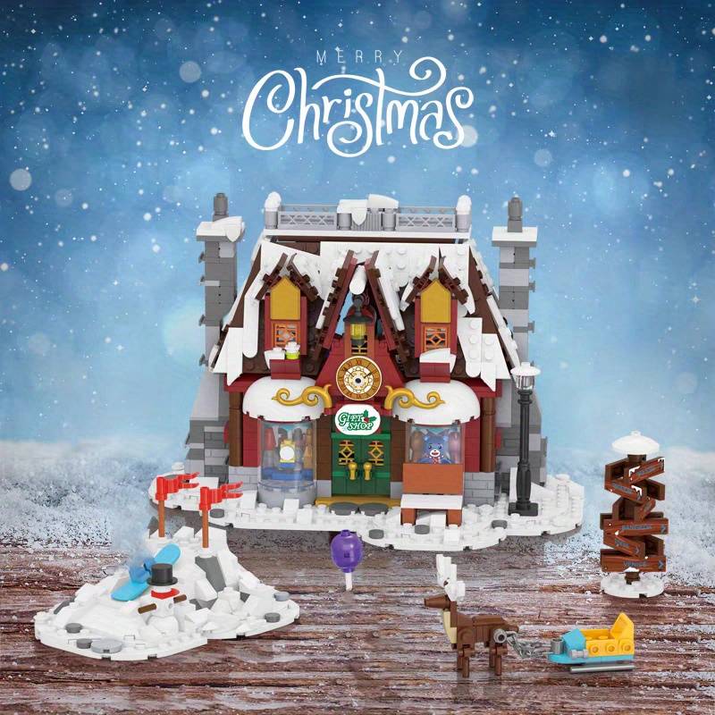 Building Toy Architectural Model Toy Set Size Santa S House