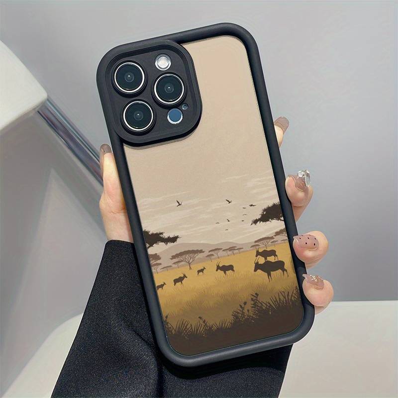 1Pc Mixed Color For iPhone XS Max African Savanna Wildlife Phone Case