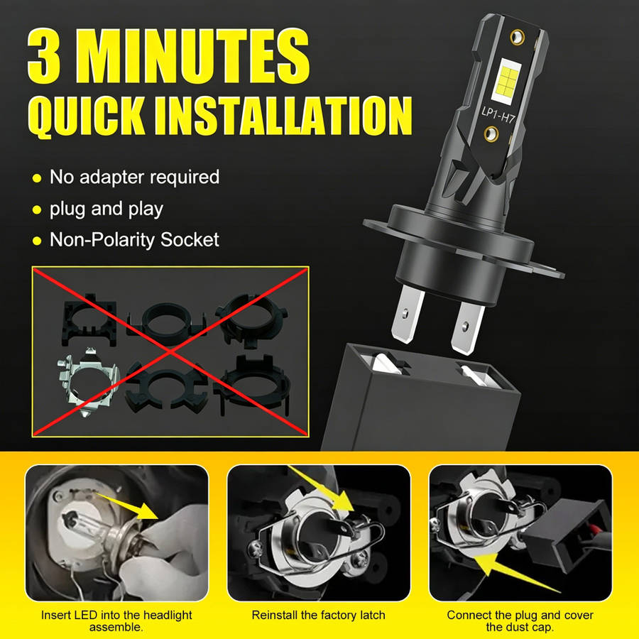 Car Lights Color 2Pcs H7