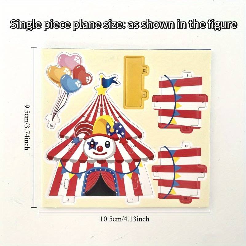 Building Toy Architectural Model Toy Set Model Random Quantity 4 Pcs