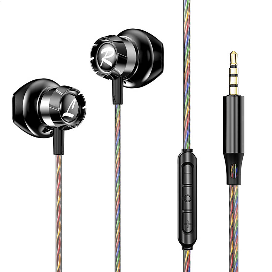Wired Headphones 3.5Mm Black