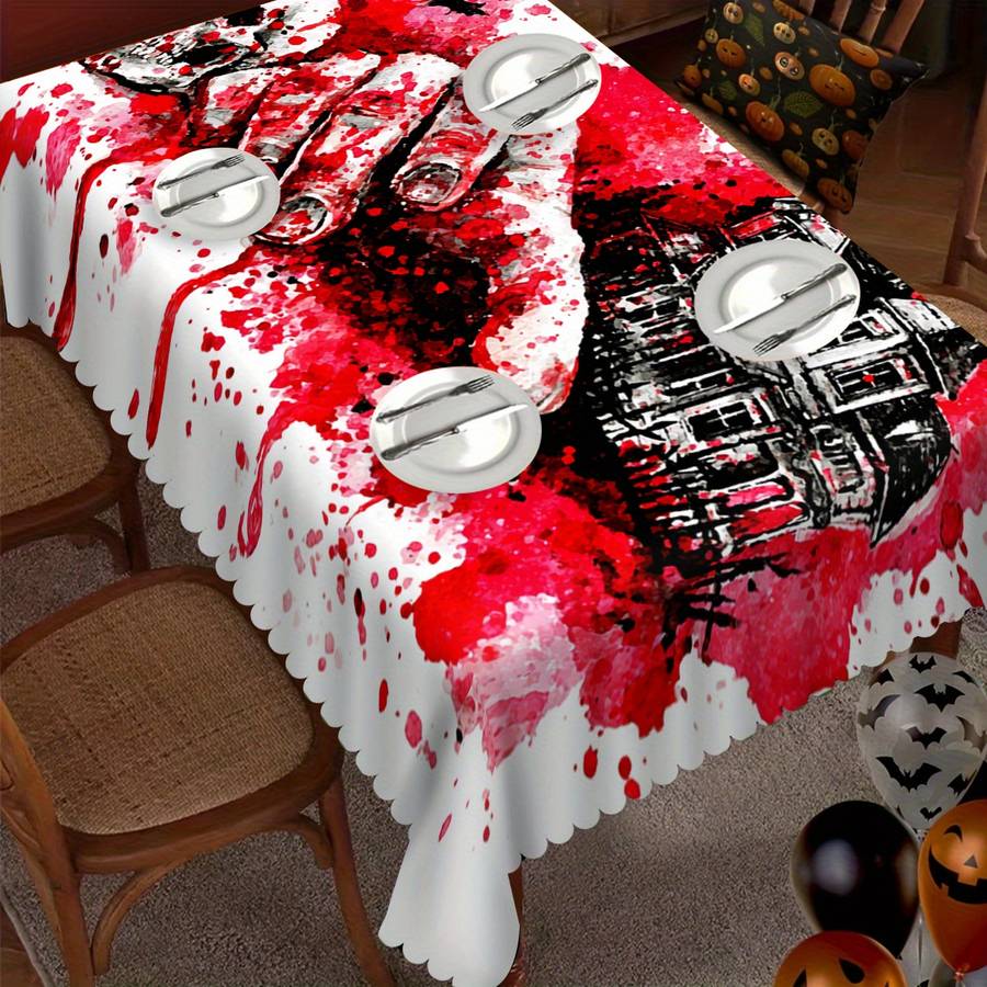 Halloween tablecloth decoration size 55inch x 70inch 140cm x 180cm or rectangular