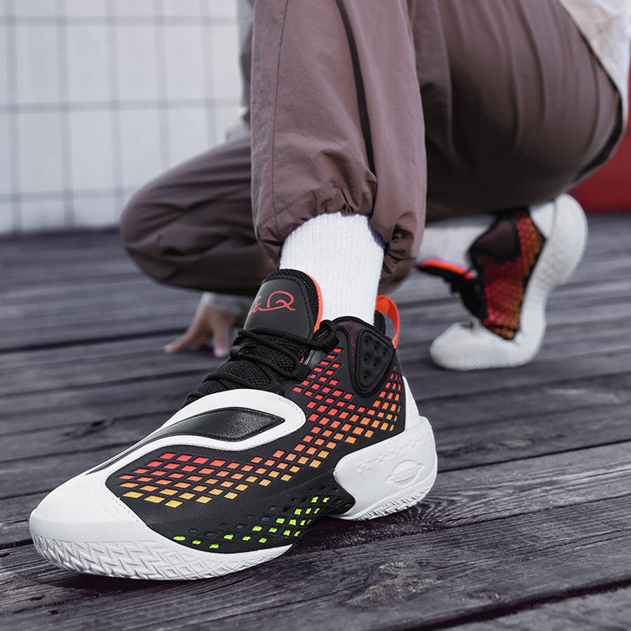 Basketball Shoes Color Black And White Sizeuk 4