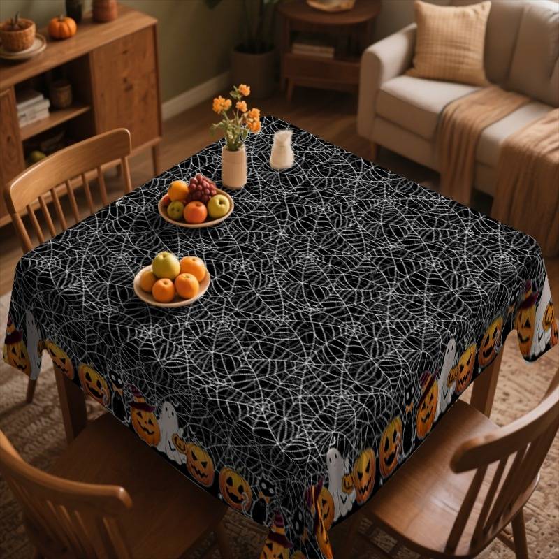 Halloween tablecloth decoration size 140 x 140cm or 55.11 x 55.11inch