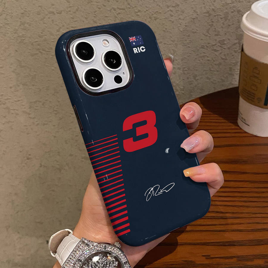 1Pc Mixed Color For iPhone 15 Pro Max Ultra Daniel Ricciardo F1 NO 3 Phone Case