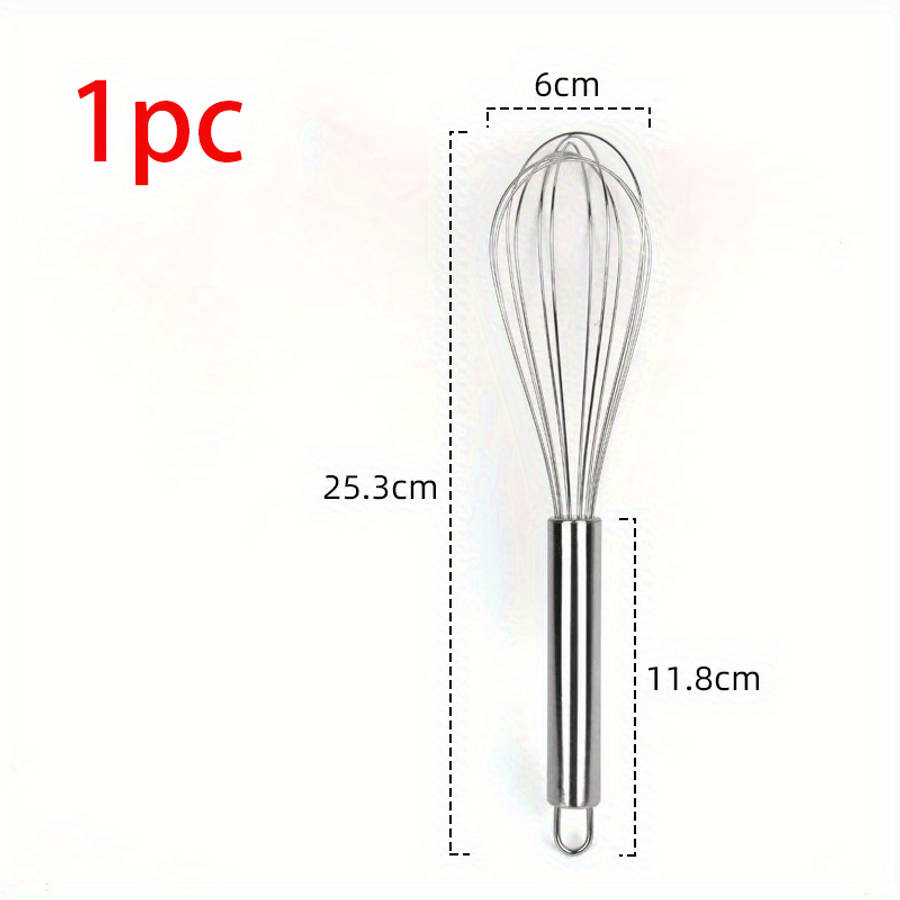 Egg Beater Size A Stainless Steel Whisk 25.4 Cm