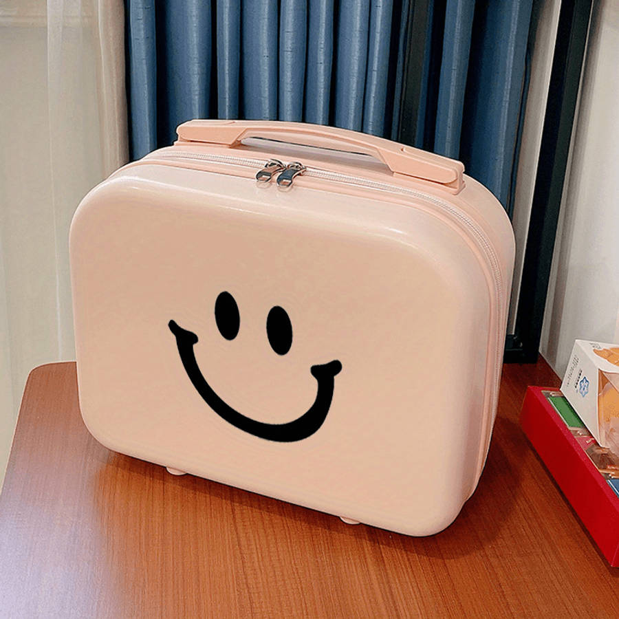 Super Inch Portable Cosmetics Travel Bag Lightweight Suitcase Makeup Organizer W