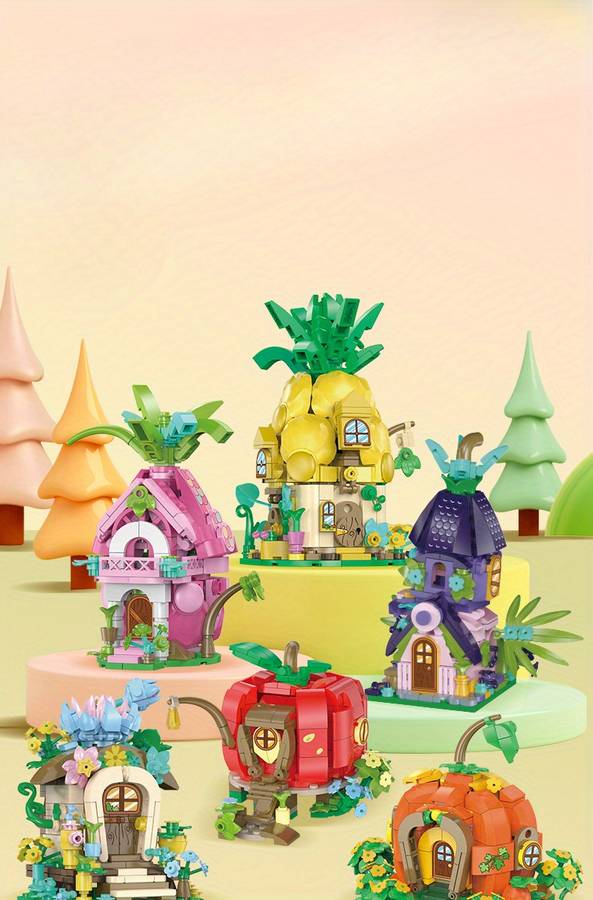 Building Toy Architectural Model Toy Set Color Baizi Garden
