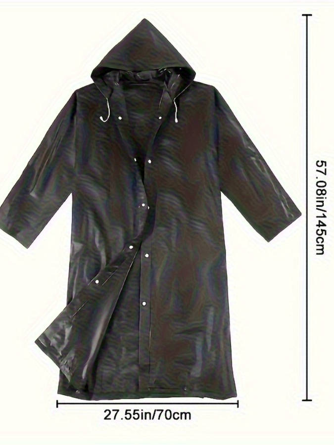 Raincoat Black Size Asian Onesize