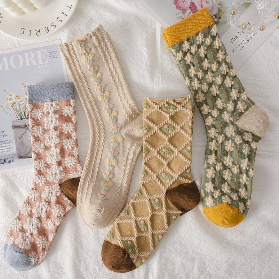 Women S Socks Color 5Pairs Mixed Colors Size Onesize