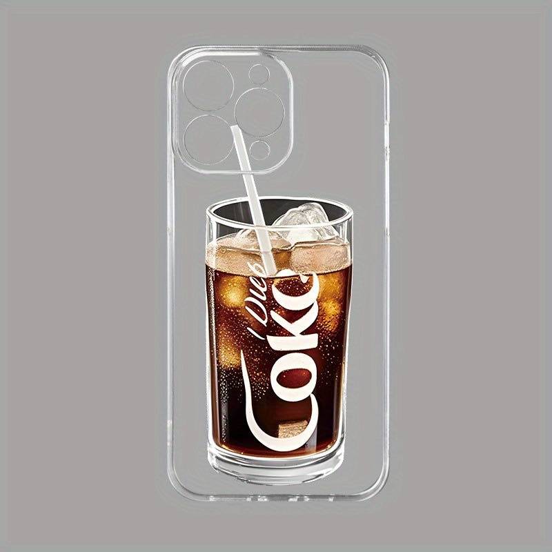 1Pc Transparent For iPhone XS Max Cola Design Phone Case