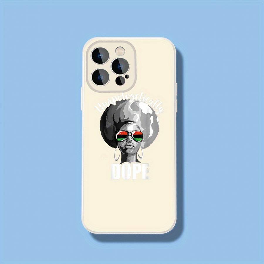 1Pc Black For iPhone 16 Pro Max Style Africa Phone Case