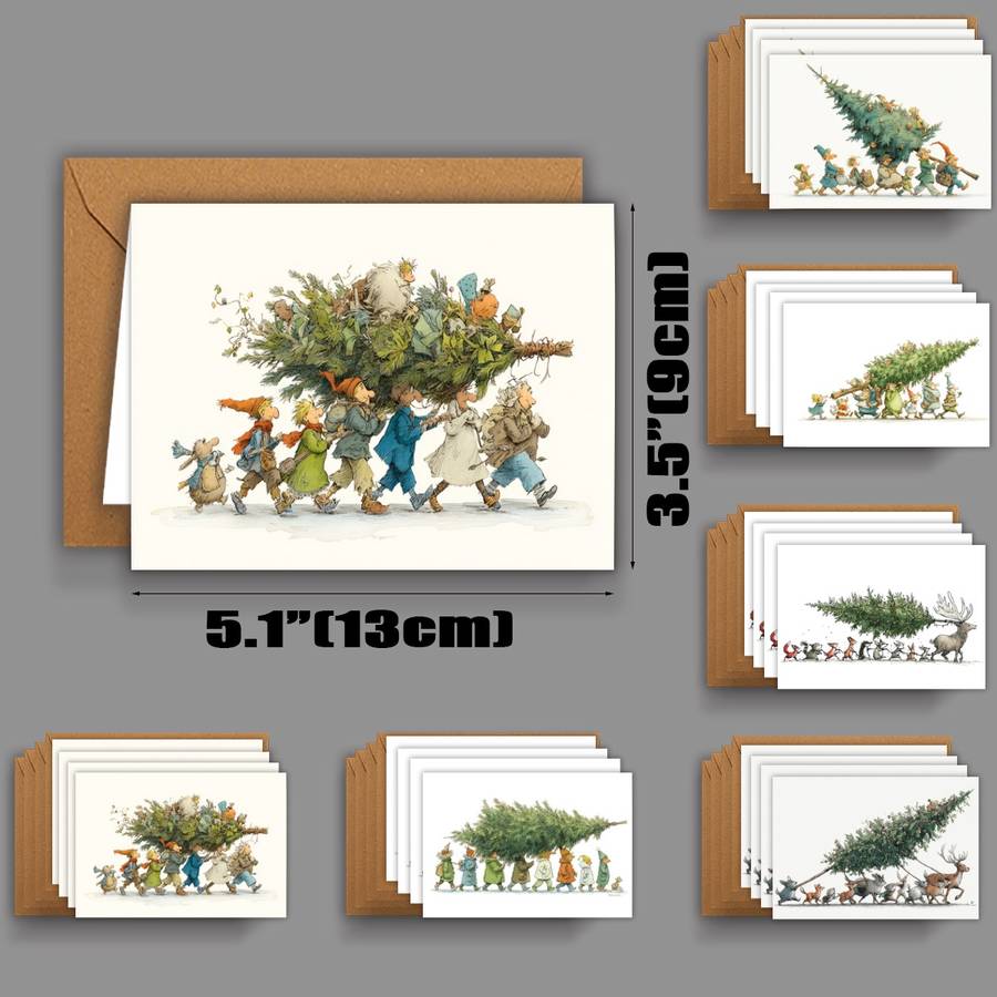 Greeting Cards Style Kraft Paper Envelope  Add  Greetin Quantity 48Pcs