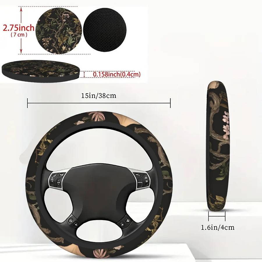 Car Steering Wheel Cover Multicolored Quantity 3Pcs