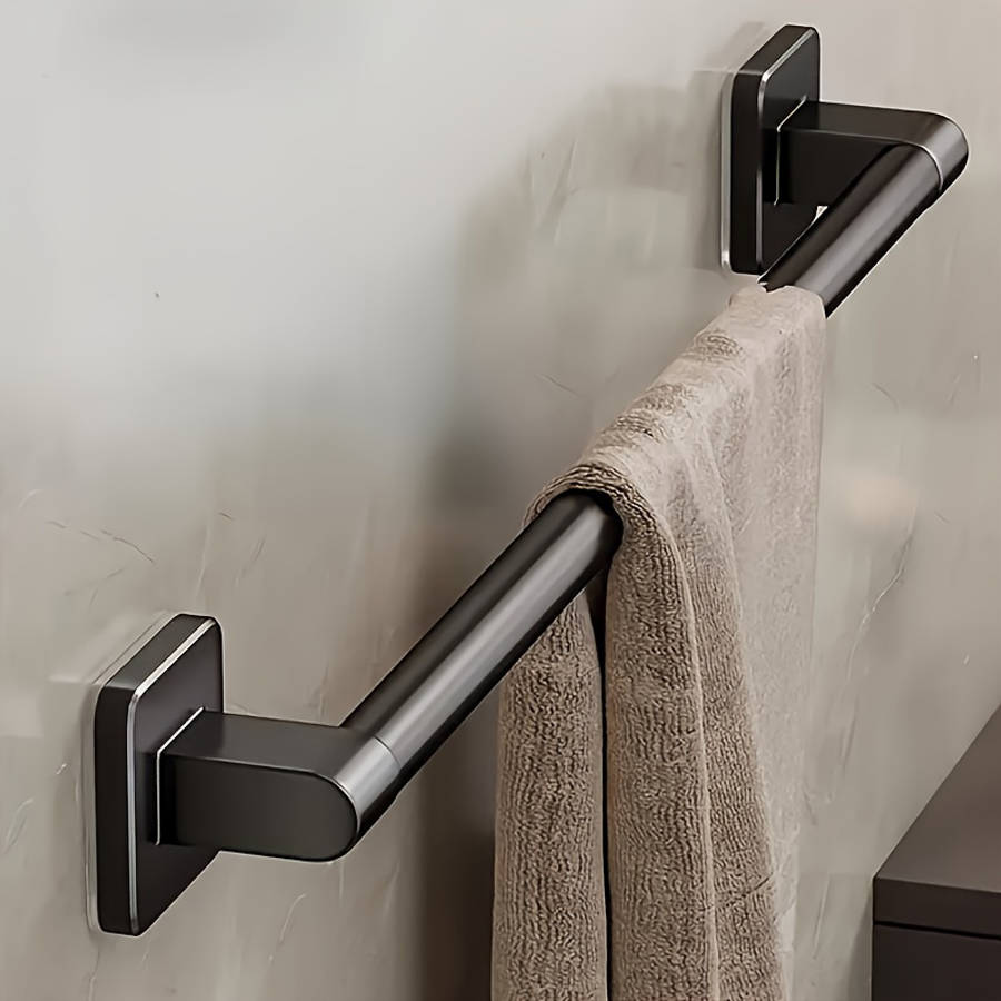 Bathroom Storage Rack Color 2Pc Black Towel Rack 19.69 Inc