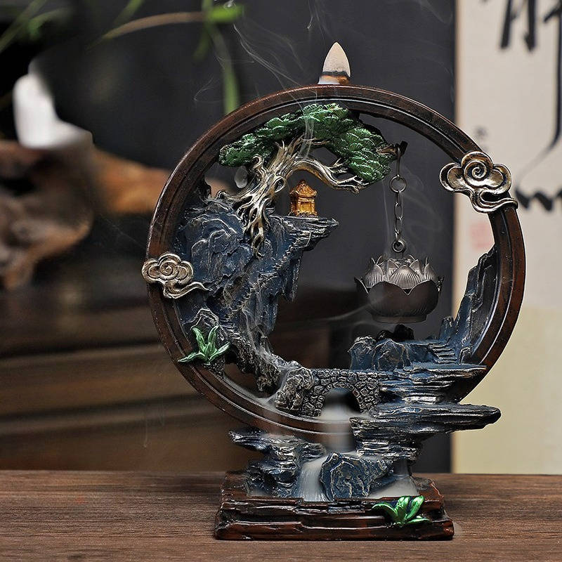 Incense Burner Style  Backflow Incense Burner  With Lotus Hanging Furnace