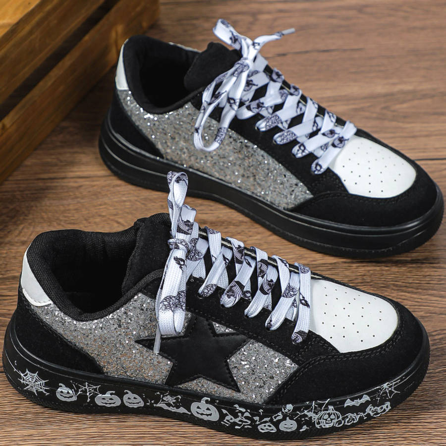 Women S Sneakers Color Black And White Bottom With Black And White Sizeuk 9