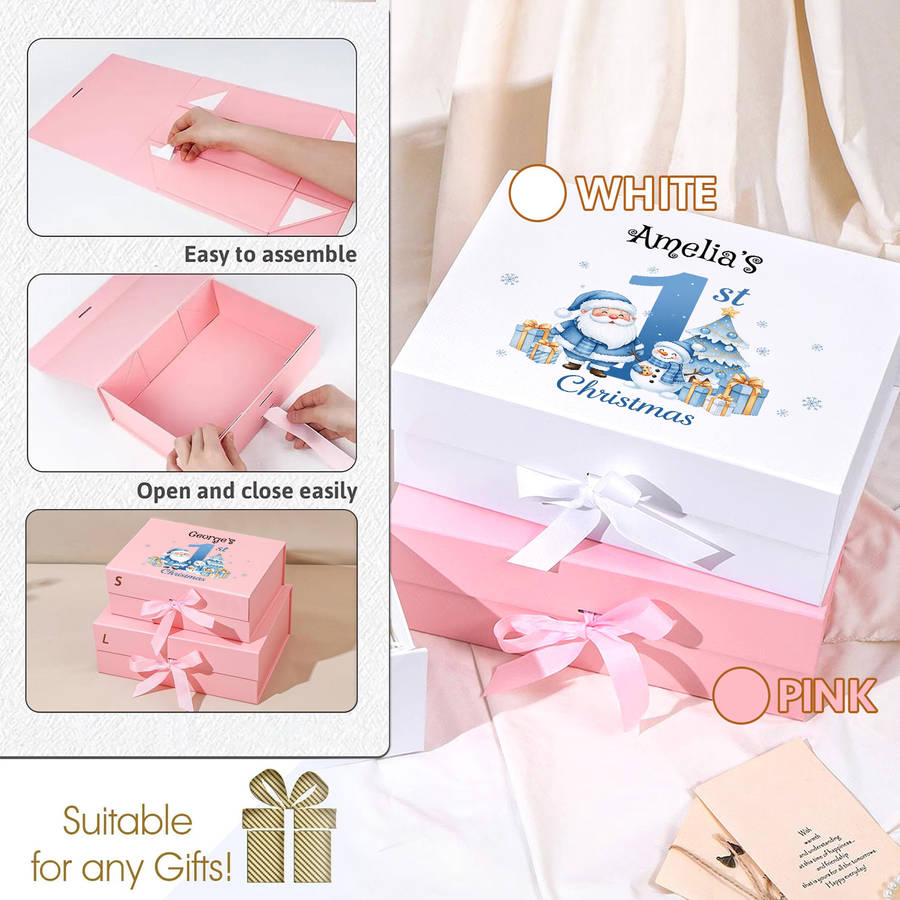 Christmas Gift Boxes Color White Gift Box Size Small