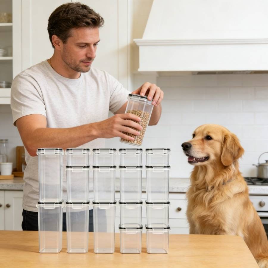 Sealed Jar Applicable People Shiny 16Pc Storage Jar Styledlnnn5714