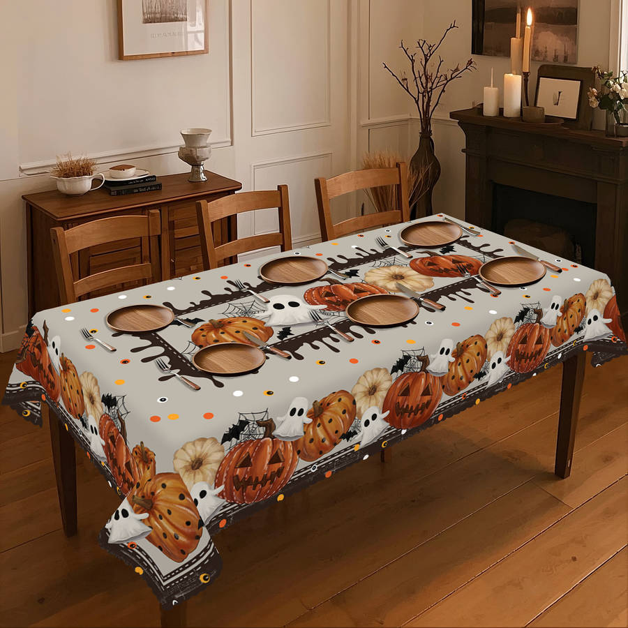 Halloween tablecloth decoration size Round 70in 180cm