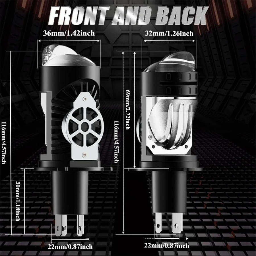 Car Lights Color 2Pcs H4