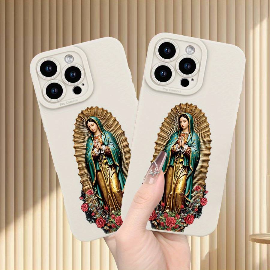 1Pc Ivory White For iPhone 7 Plus 8 Plus Nun Pattern Phone Case