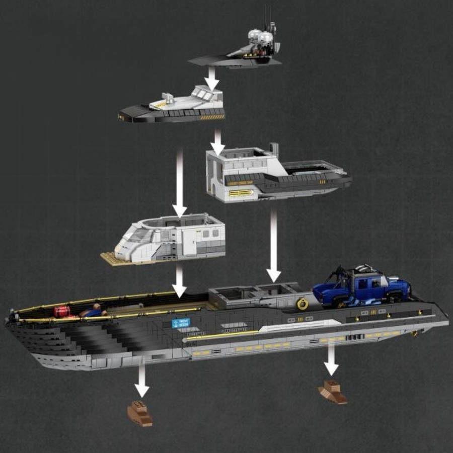 3D Jigsaw Puzzle Model Ship