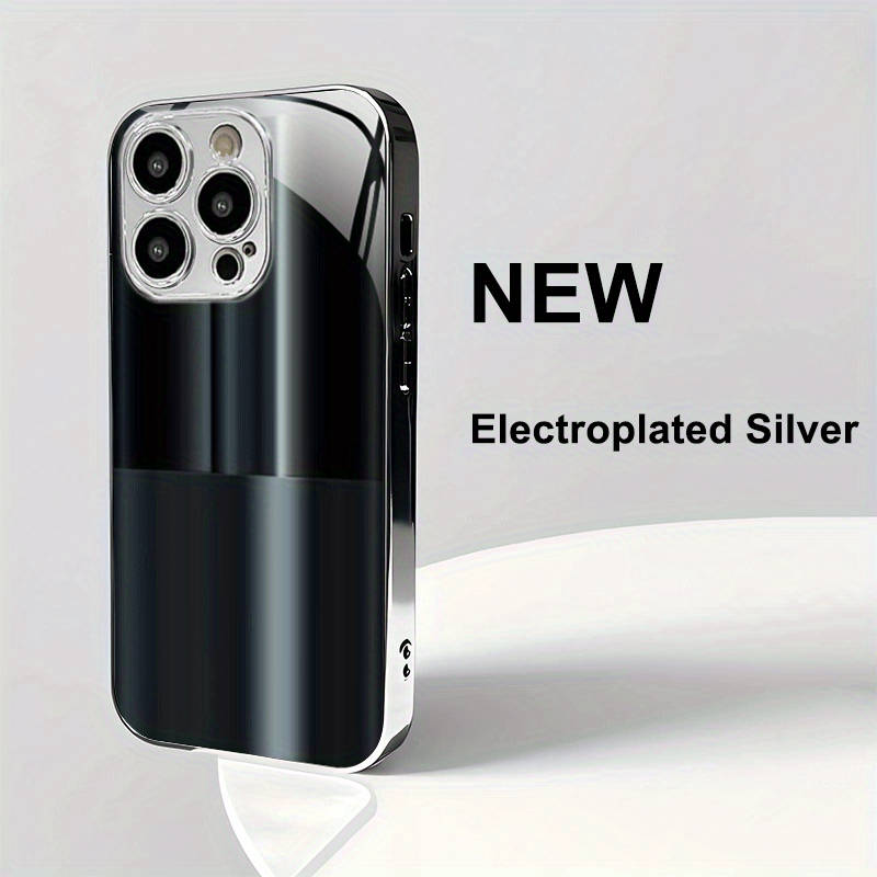 1Pc Silvery For iPhone 7 Plus 8 Plus Business Reflective Phone Case