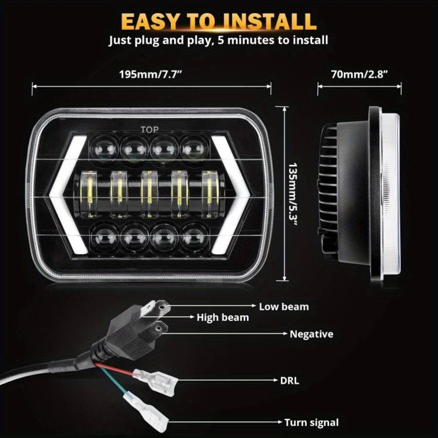 Car Lights Quantity 2Pcs