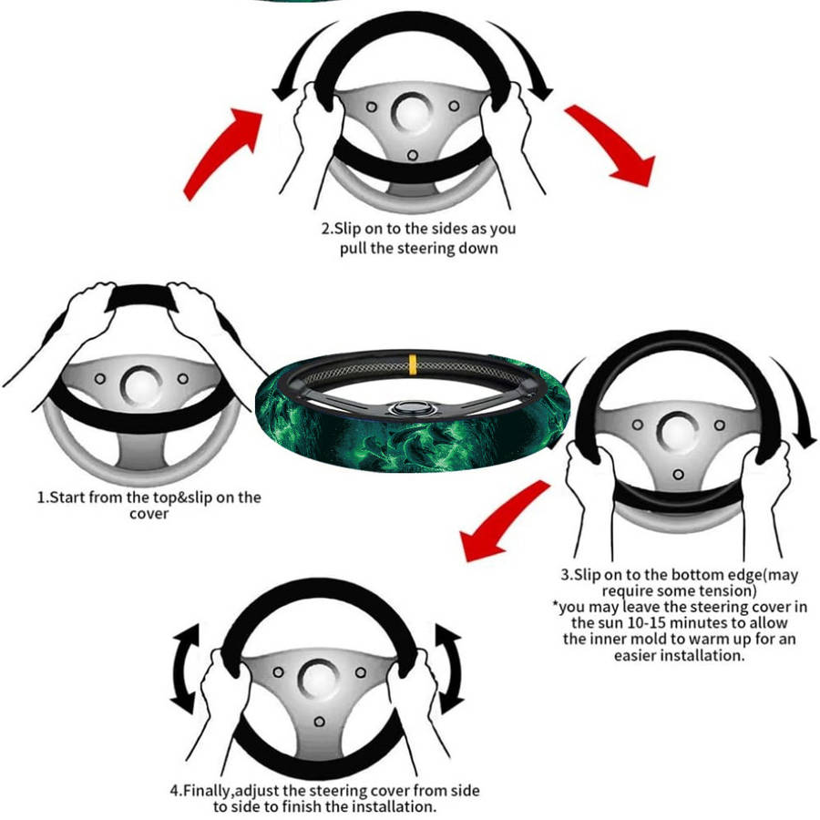 Car Steering Wheel Cover Polyester Quantity