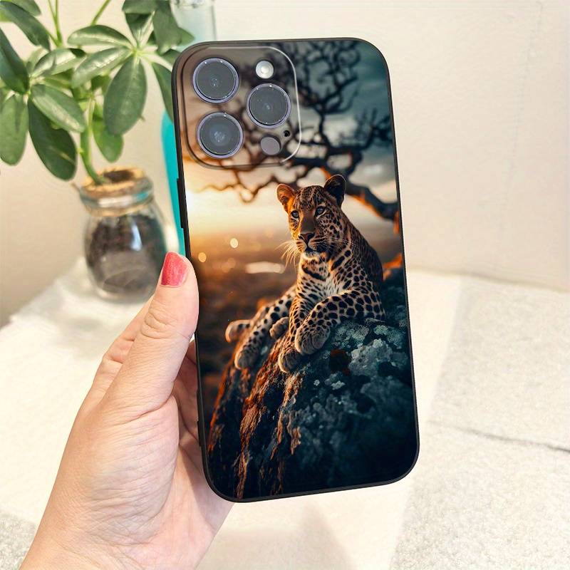 1Pc Black For iPhone Xs African Savanna Phone Case
