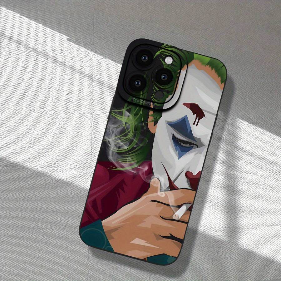 1Pc Black For iPhone X XS Clown Pattern Phone Case