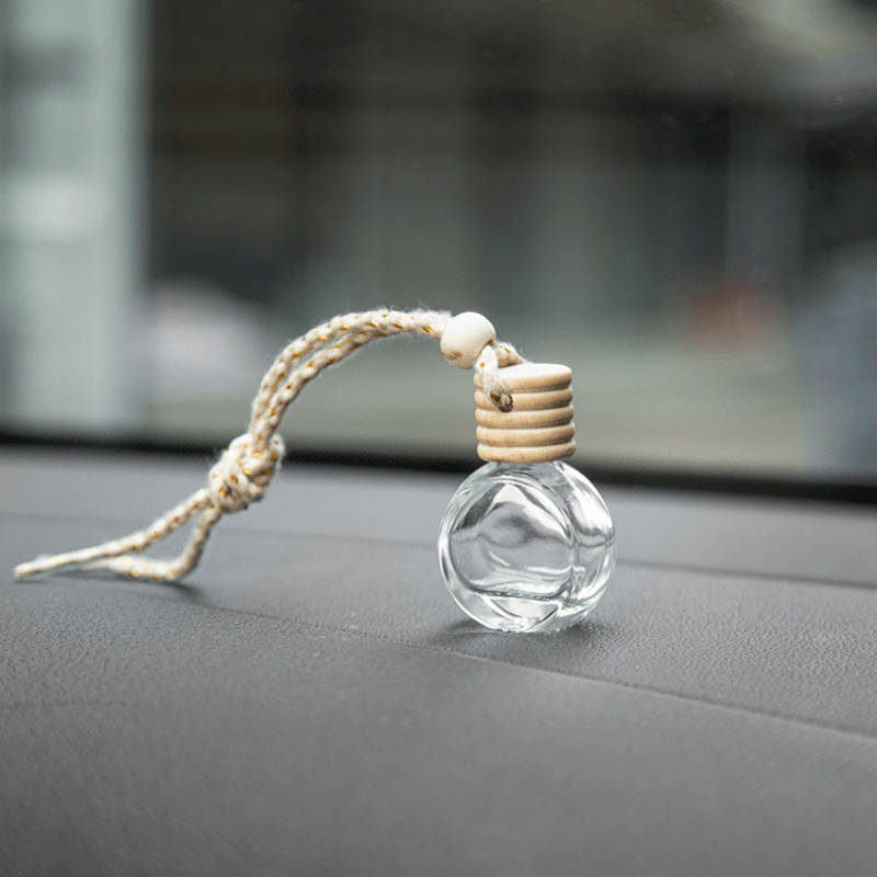 Car  Fragrance  Refill  Bottle Color Five Line Covered Flat Round Empty Container   Shoelace Rope