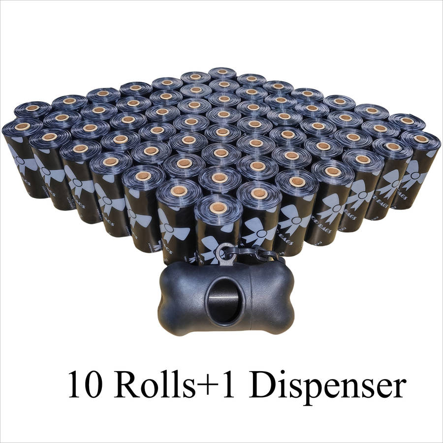 Pet supplies color Black size 10 rolls  Add  1 dispenser