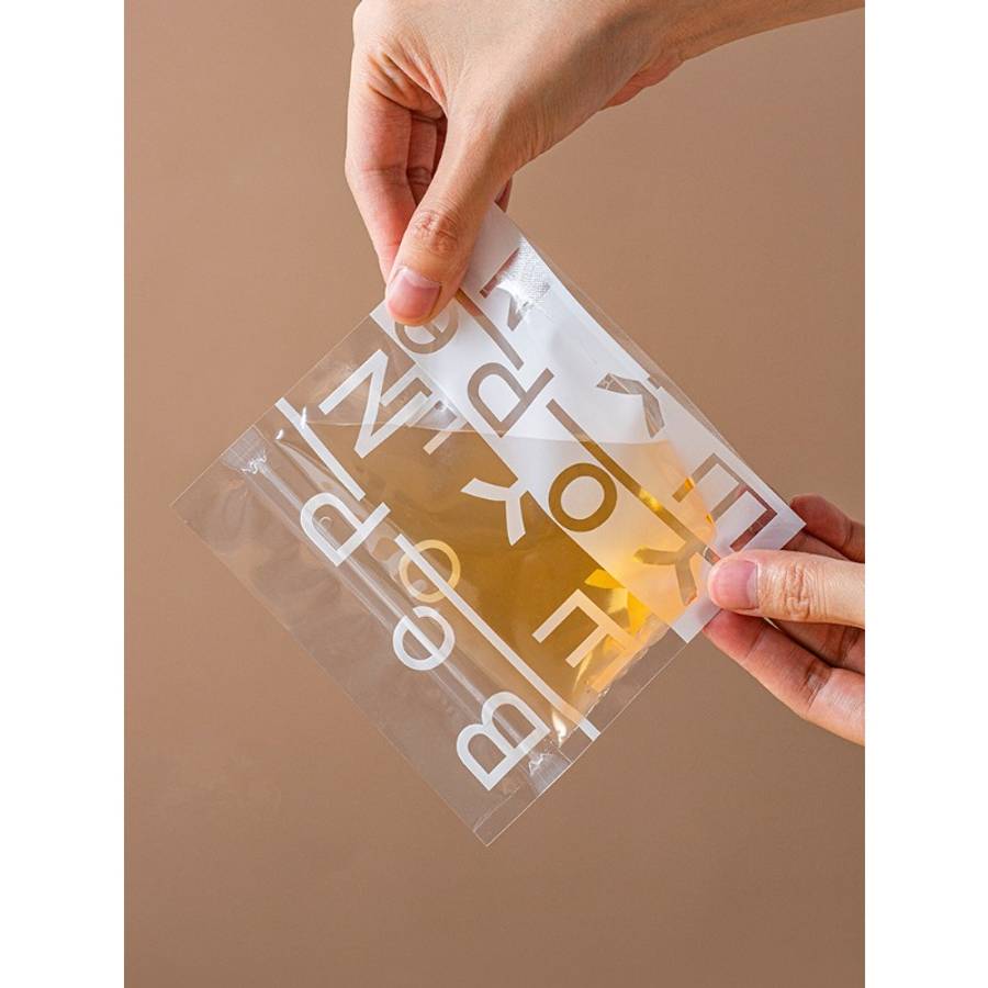 Food Storage Bags Color Letter 1 13.5 * 13.5  Bottom 5Cm
