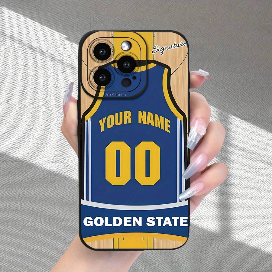 1Pc Black For iPhone 7 Plus 8 Plus Basketball Jersey Design Phone Case
