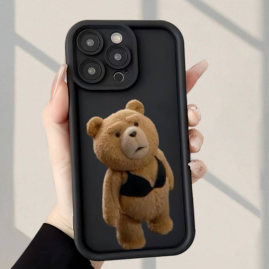 1Pc Black For iPhone 16E Phone Case Phone Cover