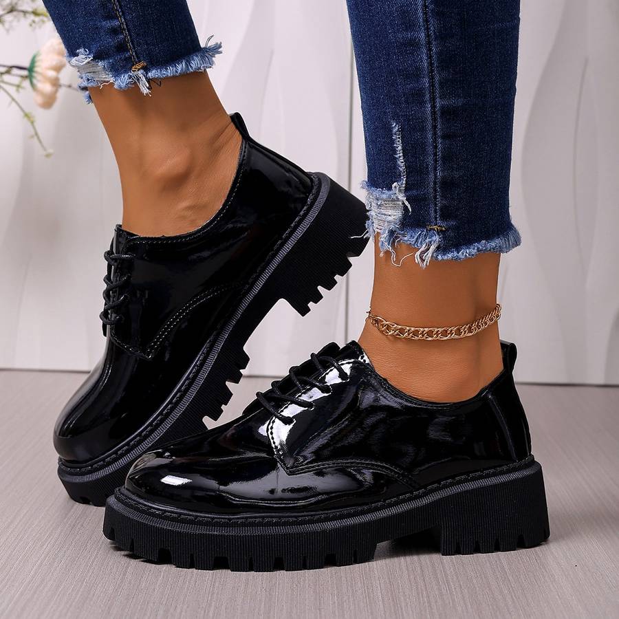 Women S High Heels Color Glossy Black Sizeuk 3.5