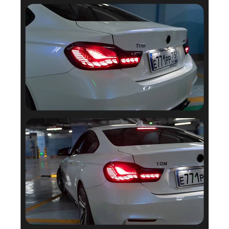 Car Lights Color Red Lens 1Pair
