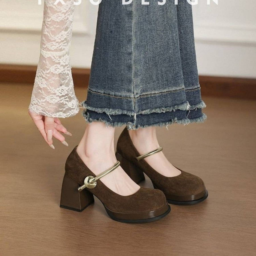 Women S High Heels Color Khaki Sizeuk 5