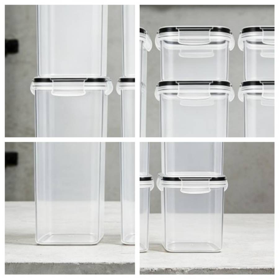 Sealed Jar Applicable People Shiny 16Pc Storage Jar Styledlnnn5714