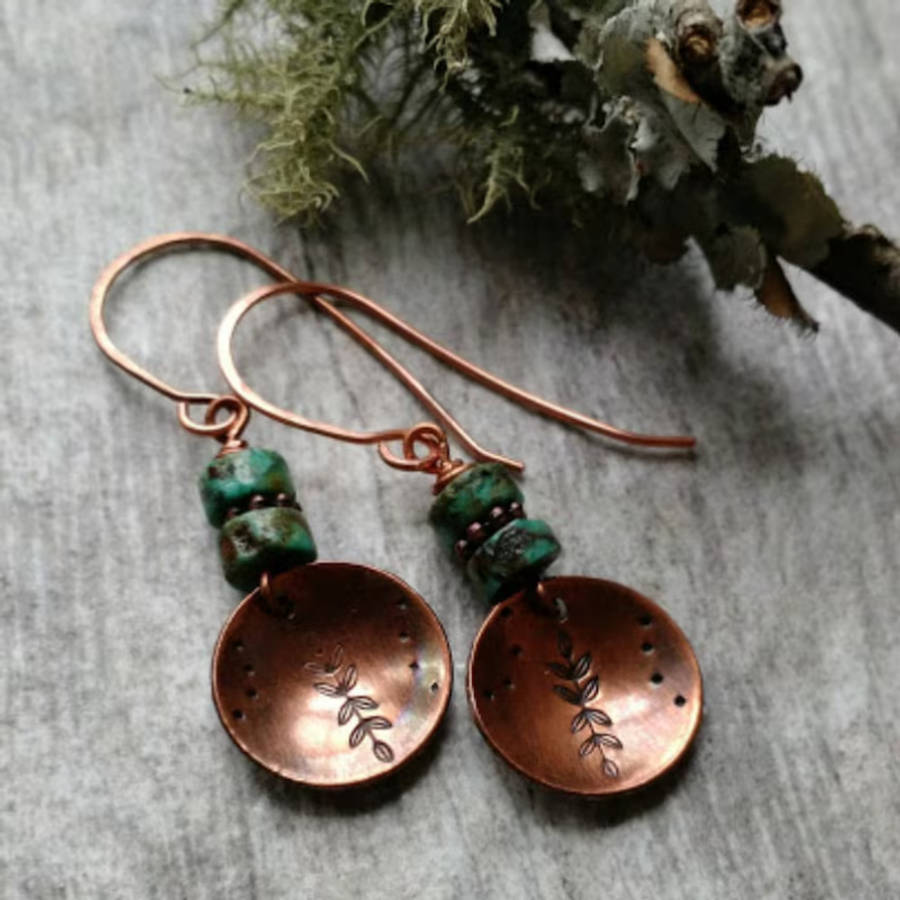 Women S Earrings Color Bronze