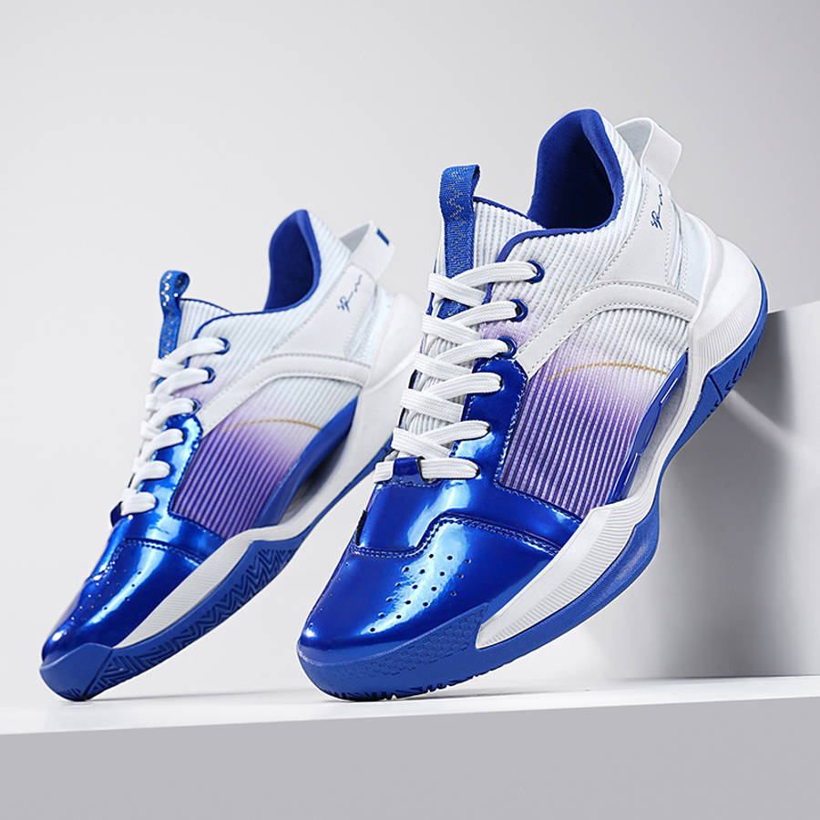Basketball Shoes Color White Blue Sizeuk 5