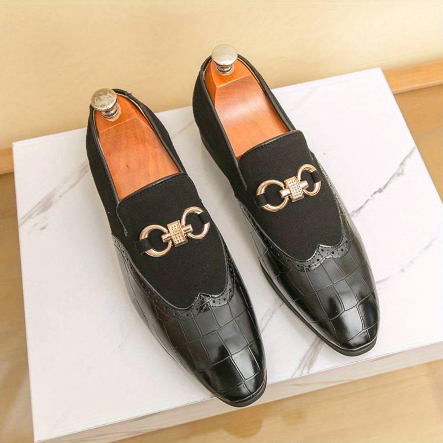 Mens Leather Shoes Color Black Sizeuk 8.5